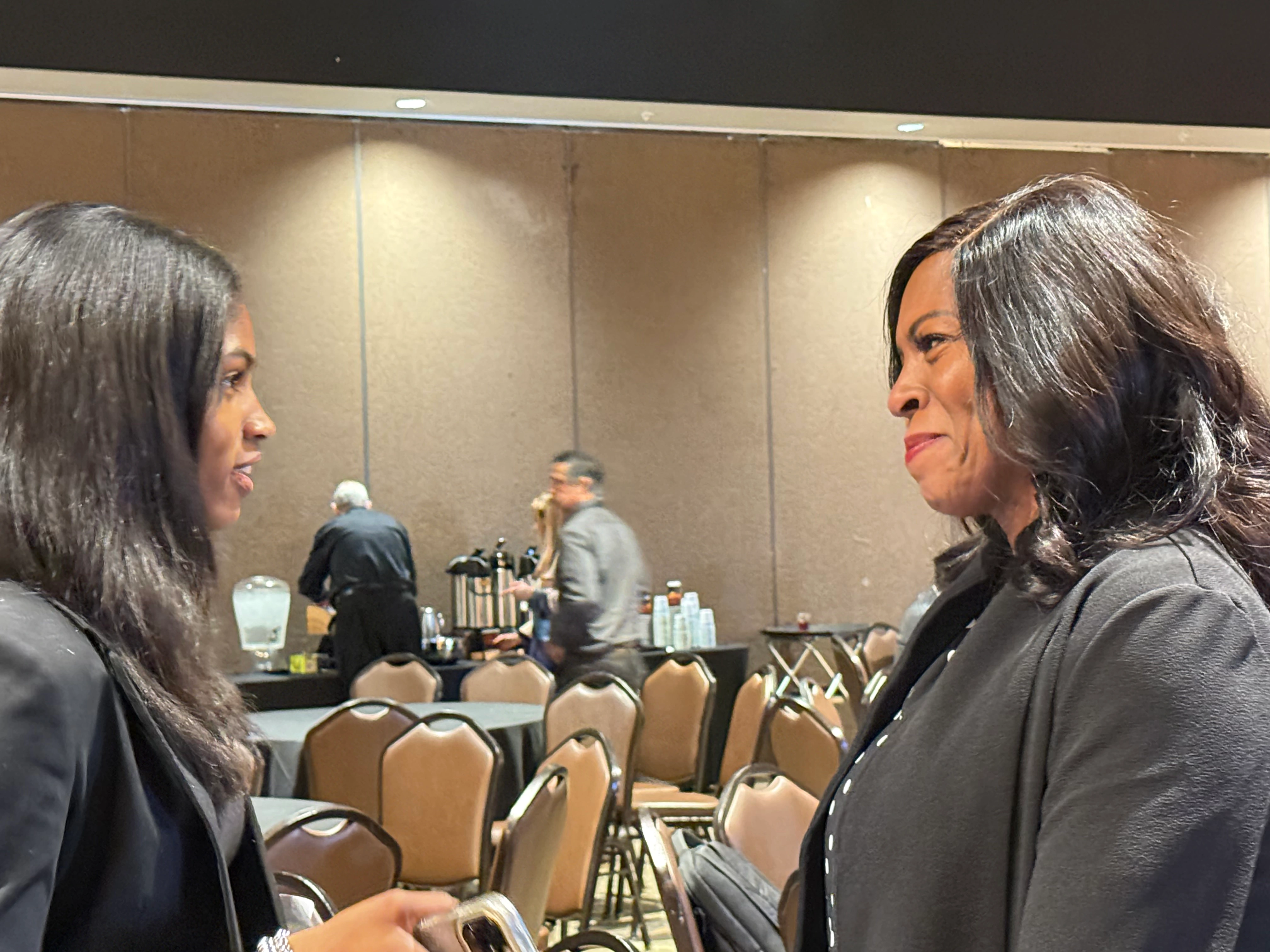 APA founder in conversation with a community leader